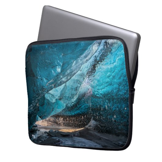 Gletscherhöhle | Nationalpark Vatnajoekull, Island Laptopschutzhülle (Vorderseite Links)