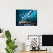 Gletscherhöhle | Nationalpark Vatnajoekull, Island Poster (Heimbüro)