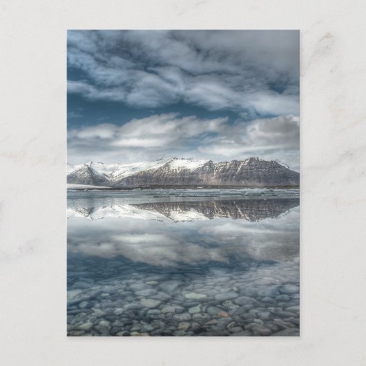 Gletscherlagune Jokulsarlon, Island Postkarte (Vorderseite)