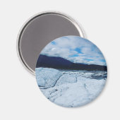 Gletscherlandschaftsmagnet Magnet (Vorderseite/Rückseite)