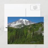 Gletschermelt auf dem Rainier Postkarte (Vorne/Hinten)