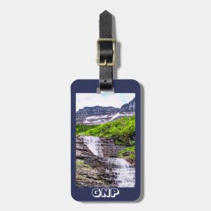 Gletschermelt Wasserfälle Rocky Mountains Gepäckanhänger