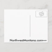 Gletscherpark Montana Postkarte (Rückseite)