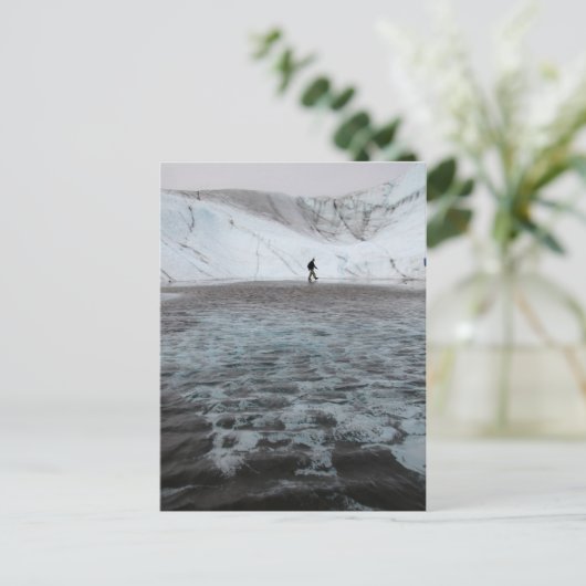 Gletscherpool Postkarte (Stehend Vorderseite)