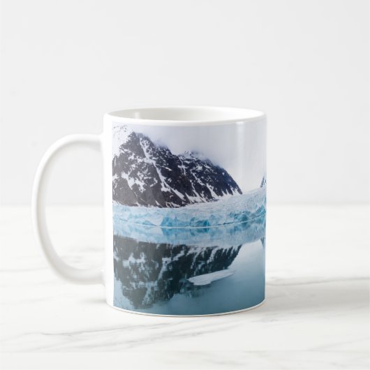 Gletscherreflektionen, Norwegen Kaffeetasse (Links)
