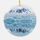 Gletscherreflektionen, Norwegen Keramik Ornament (Hinten)