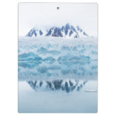 Gletscherreflektionen, Norwegen Klemmbrett (Rückseite)