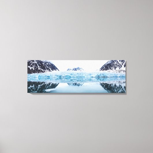 Gletscherreflektionen, Norwegen Leinwanddruck (Vorderseite)
