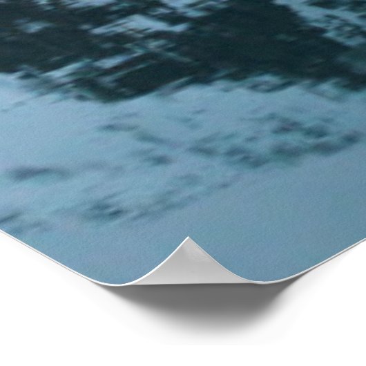 Gletscherreflektionen, Norwegen Poster (Ecke)