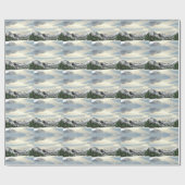 Gletscherschnee Geschenkpapier (Flach)