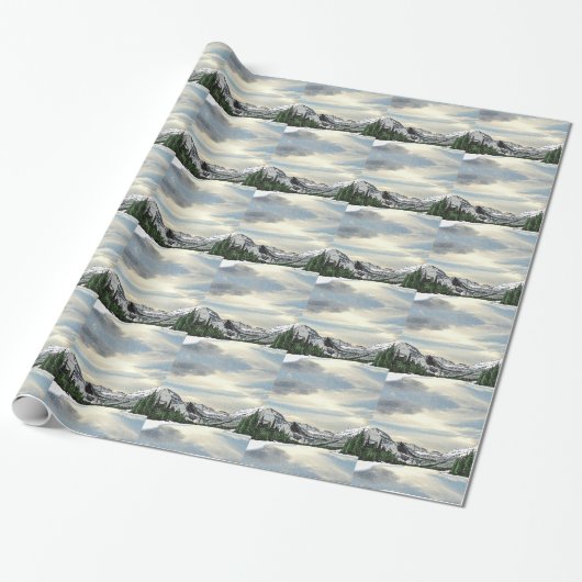 Gletscherschnee Geschenkpapier (Ungerollt)