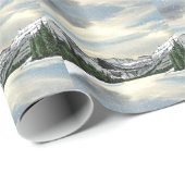 Gletscherschnee Geschenkpapier (Rolleneckpunkt)