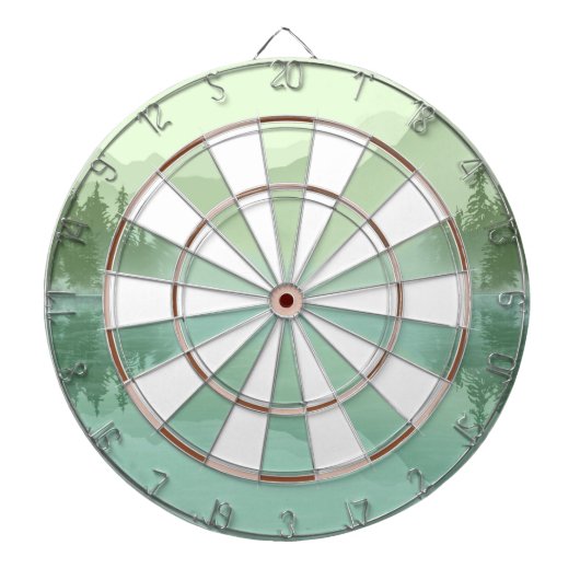 Gletschersee im Rocky Mountains Dartscheibe (vorne)