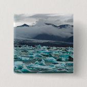 Gletschersee Jokulsarlon - Island Button (Vorderseite)
