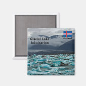 Gletschersee Jokulsarlon - Island Magnet (Vorderseite/Rückseite)