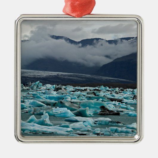 Gletschersee Jokulsarlon - Island Ornament Aus Metall (Vorne)