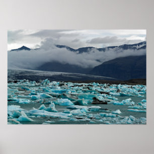 Gletschersee Jokulsarlon - Island Poster