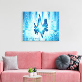 Gletschersee Leinwanddruck (Insitu (Wohnzimmer))