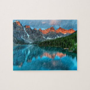 Gletschersee Moraine Lake Banff Nationalpark Puzzle