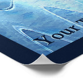 Gletschersee Poster (Ecke)