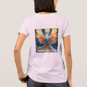 "Gletscherspalte: Majestic Ice Phoenix" T-Shirt (Rückseite)