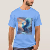 "Gletscherspalte: Majestic Ice Phoenix" T-Shirt (Vorderseite)