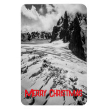 Gletscherspalte Mont Blanc, Frankreich Weihnachten