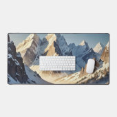 Gletscherspitzen Schreibtischunterlage (Tastatur & Maus)