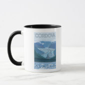 Gletscherszene - Cordova, Alaska Tasse (Links)