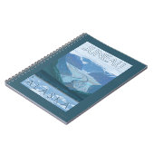 Gletscherszene - Juneau, Alaska Notizblock (Linke Seite)