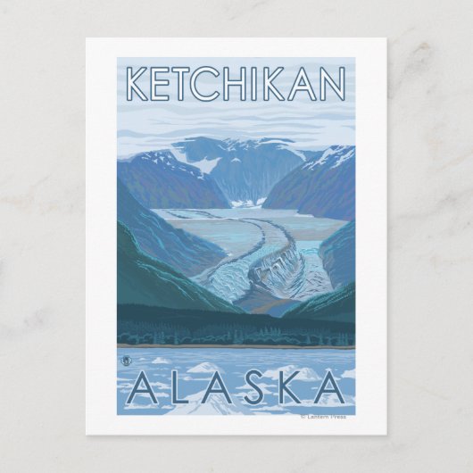 Gletscherszene - Ketchikan, Alaska Postkarte (Vorderseite)
