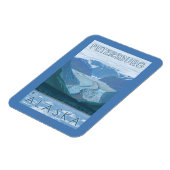 Gletscherszene - Petersburg, Alaska Magnet (Linke Seite)