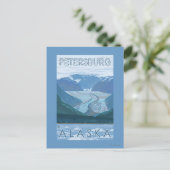 Gletscherszene - Petersburg, Alaska Postkarte (Stehend Vorderseite)