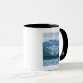 Gletscherszene - Seldovia, Alaska Tasse (VorderseiteRechts)