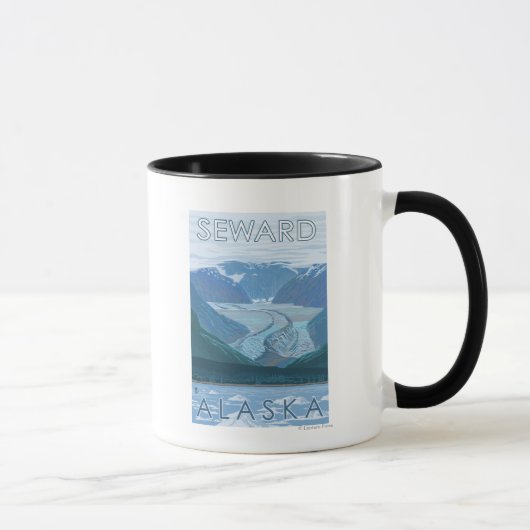 Gletscherszene - Seward, Alaska Tasse (Rechts)