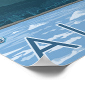 Gletscherszene - Skagway, Alaska Poster (Ecke)