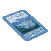 Gletscherszene - Valdez, Alaska Magnet (Rechte Seite)