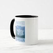 Gletscherszene - Valdez, Alaska Tasse (Vorderseite Links)