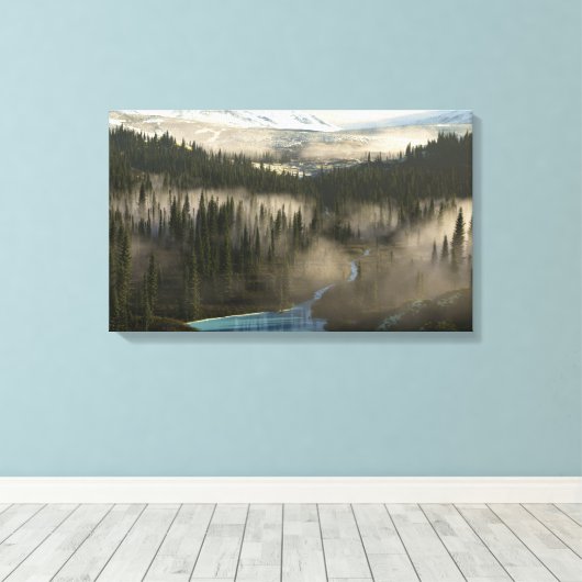 Gletschertal Leinwanddruck (Insitu (Holzboden))