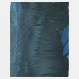 Gletschertal (Moonlit) Fleecedecke