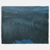 Gletschertal (Moonlit) Fleecedecke (Vorderseite (Horizontal))