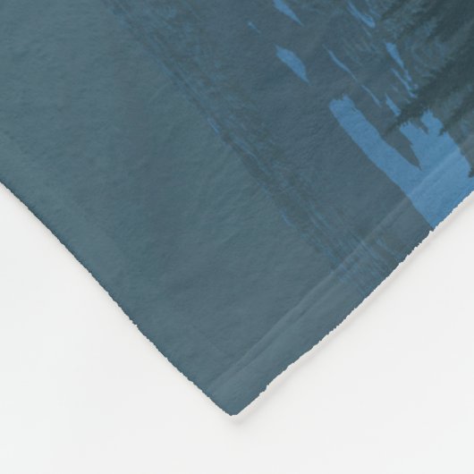 Gletschertal (Moonlit) Fleecedecke (Ecke)