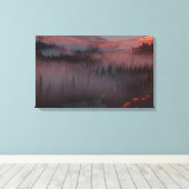 Gletschertal (Sonnenaufgang) Leinwanddruck (Insitu (Holzboden))