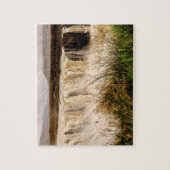 Gletscherwasserfall Island Puzzle (Vertikal)