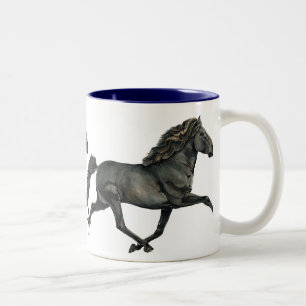 Gletta Isländisches Pferderennen Zweifarbige Tasse