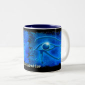 Gleuchtende WADJET AUGE DER HORUS-Geschenkidee Tas Zweifarbige Tasse (VorderseiteRechts)