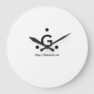 Glexicon UK Große Wanduhr