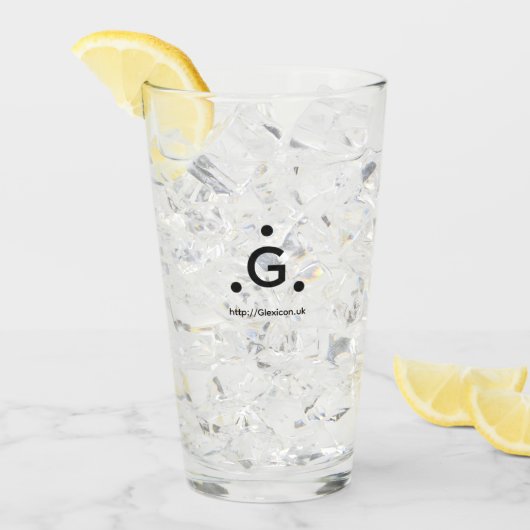 Glexicon UK Tumbler Glas (Vorderseite Ice)