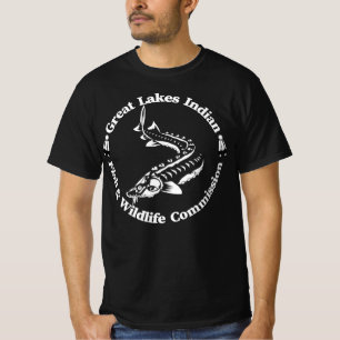 GLI-FWC - Tribal Lake Sturgeon Logo - Herren T-Shi T-Shirt