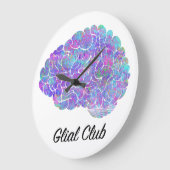 Glial Club Große Wanduhr (Winkel)